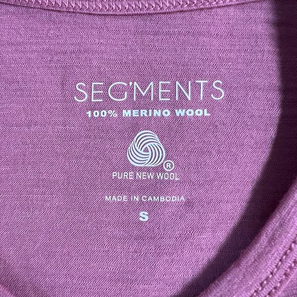 Segments 100% Merino Wool Shirt NWT Womens Base Layer Hiking Outdoors Small - Picture 3 of 8